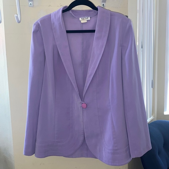 NWOT XL LAVENDER BLAZER - Picture 1 of 5